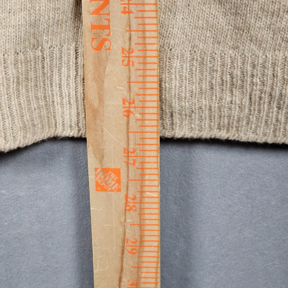 Vintage Jantzen Sweater Vest Mens Large Tan Lambswool Orlon Blend V-Neck 60s - Picture 7 of 8